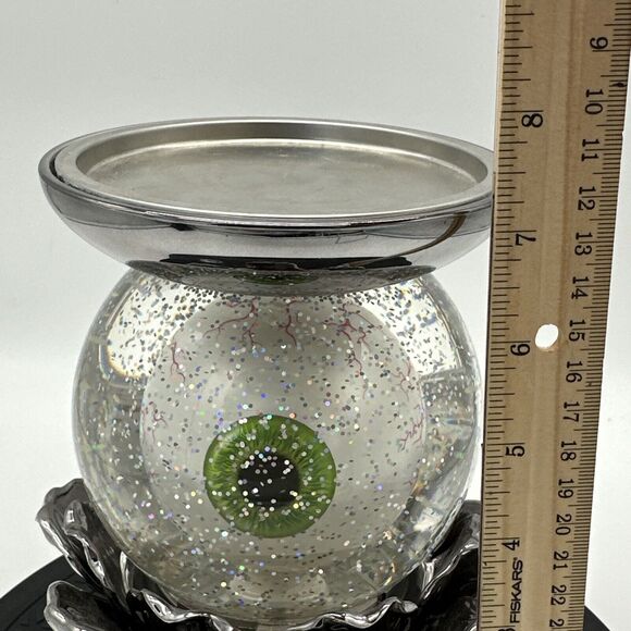 2022 Bath & Body Works Halloween Water Globe Eyeball Pedestal Candle Holder - Picture 5 of 7